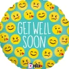 Folieballong, Emoji Get Well 45 cm