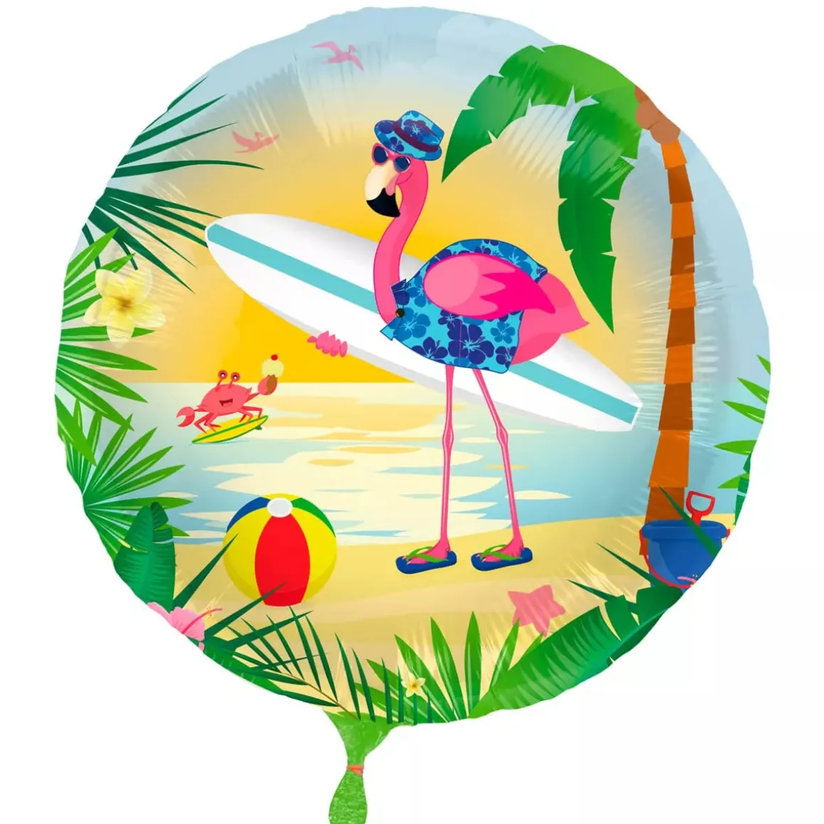 Folieballong, flamingo 45 cm