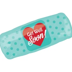 Folieballong, get well soon plåster P30