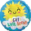 Folieballong, get well soon suncloud 45 cm