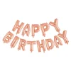 Folieballong, girlang happy birthday rosé