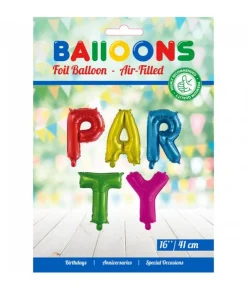 Folieballong, girlang PARTY multi