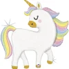 Folieballong, Glitter Pastel Unicorn 123 cm