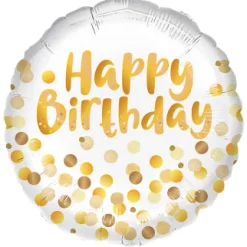 Folieballong, golden birthday party 45 cm