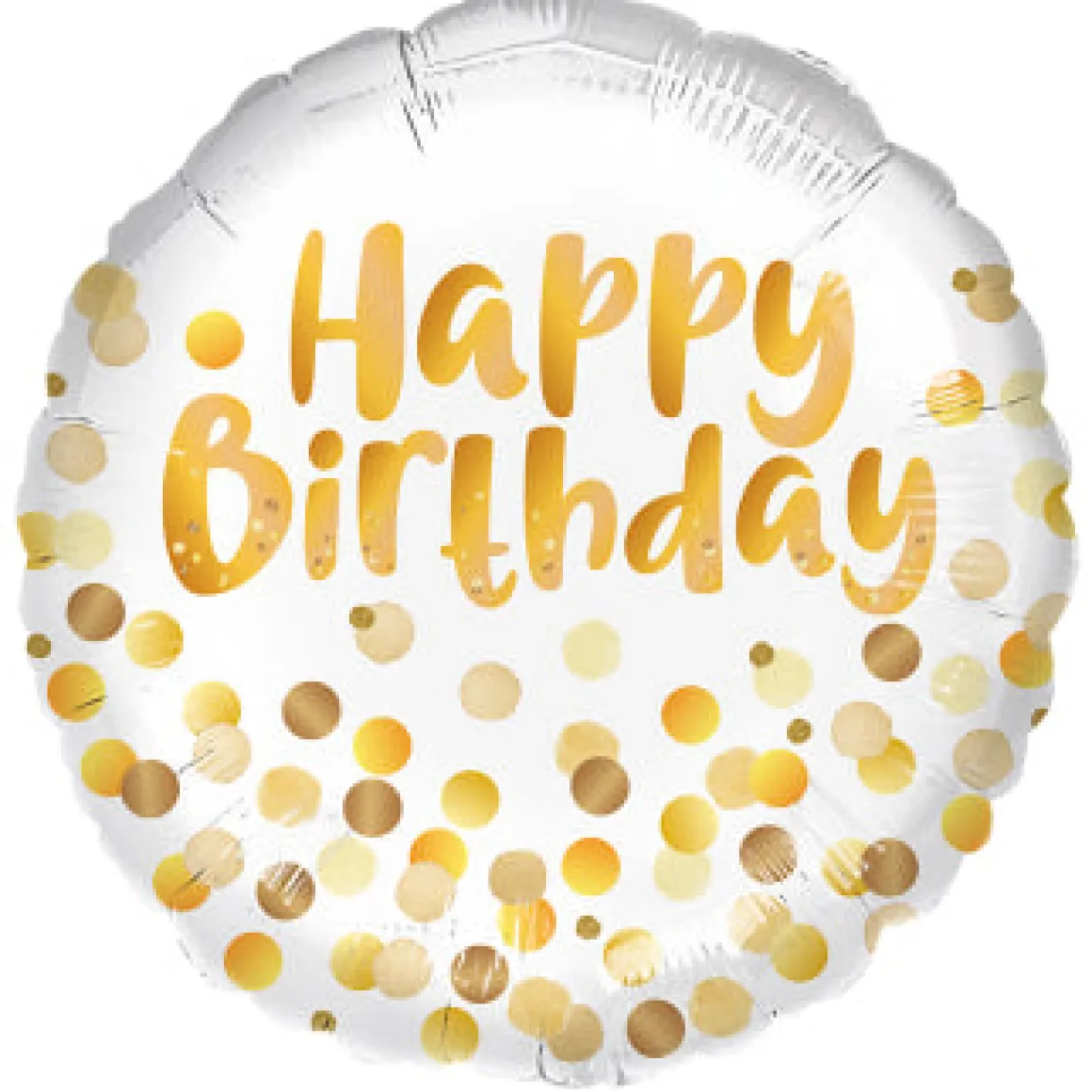 Folieballong, golden birthday party 45 cm