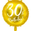 Folieballong, happy birthday 30th 45 cm