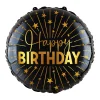 Folieballong, happy birthday golden celebratons 46 cm