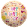 Folieballong, happy birthday boho girlz 45 cm