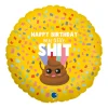 Folieballong, happy birthday my little shit 45 cm