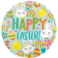 Folieballong, happy easter 43 cm