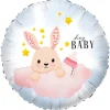 Folieballong, hey baby bunny 45 cm