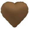 Folieballong, hjärta chocolate brown 45 cm