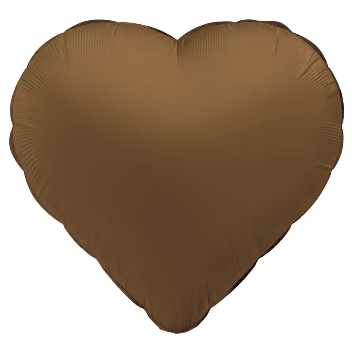 Folieballong, hjärta chocolate brown 45 cm
