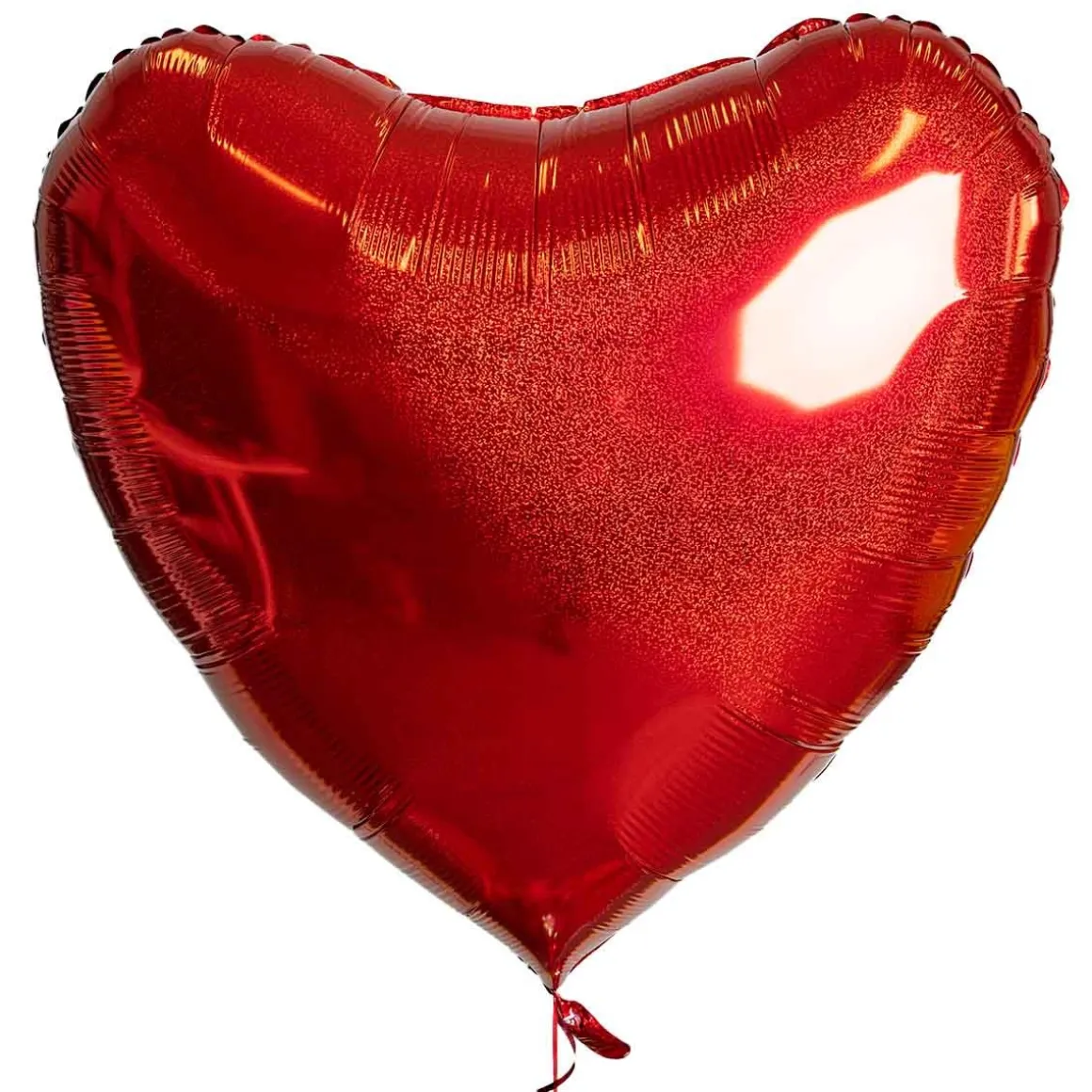 Folieballong, hjärta glitter röd 91 cm