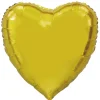 Folieballong, hjärta guld 91 cm