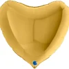 Folieballong, hjärta guld 91 cm