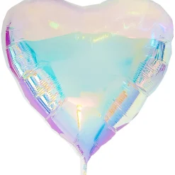 Folieballong, hjärta iridescent XXL 103x107 cm