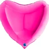 Folieballong, hjärta magenta 91 cm