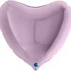 Folieballong, hjärta pastellila 91 cm