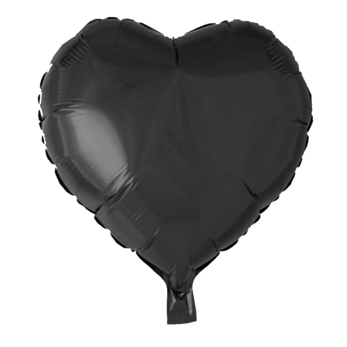 Folieballong, hjärta svart 45 cm