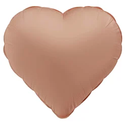 Folieballong, hjärta vintage rose 45 cm