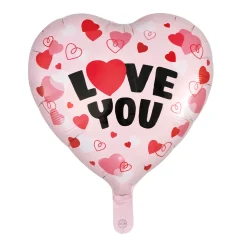 Folieballong, I love you 46 cm