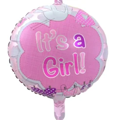 Folieballong, it's a girl 43 cm