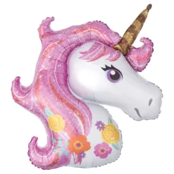 Folieballong, magic unicorn 83x73 cm