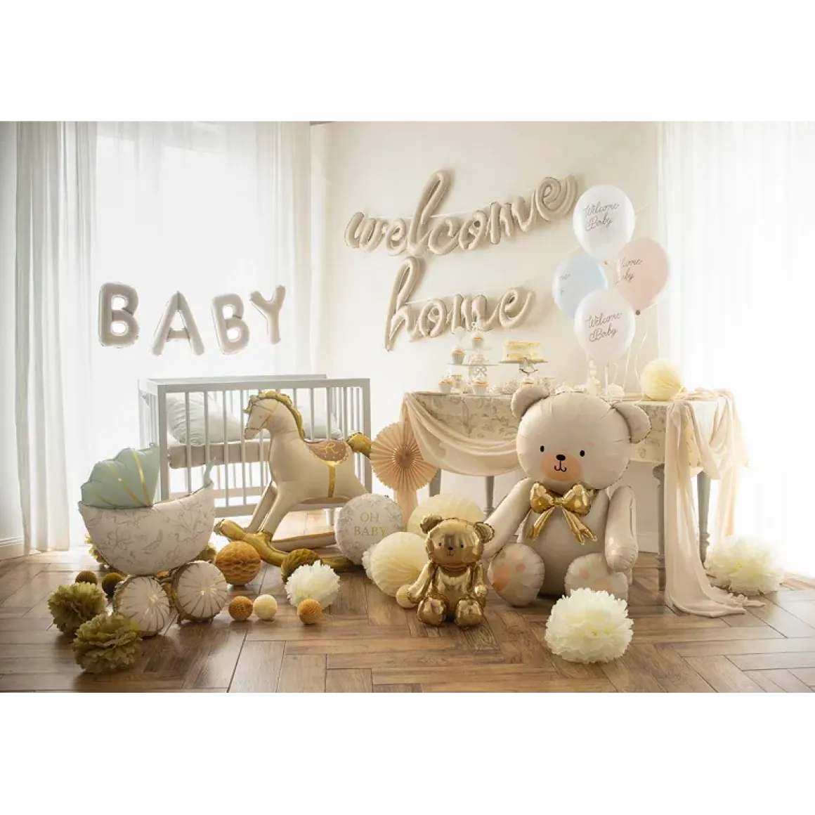 Folieballong, Oh baby 35x35 cm