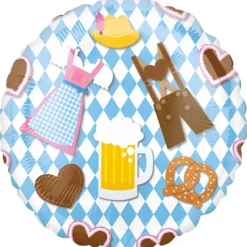 Folieballong, oktoberfest Bayern Lightblue 43 cm