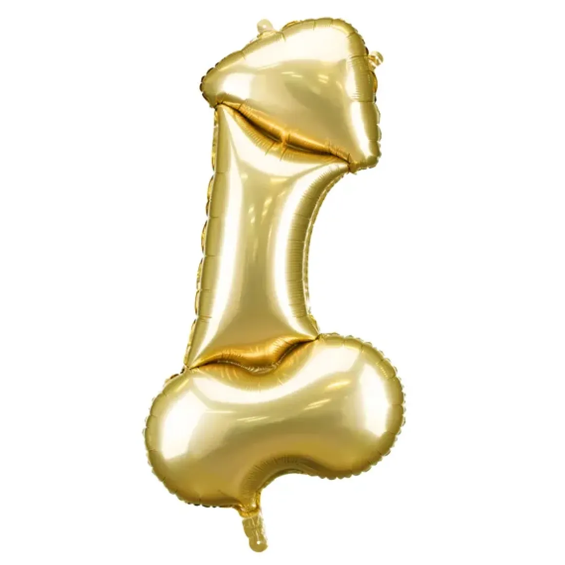 Folieballong, penis guld 55x112 cm