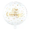 Folieballong, pop the champagne vit 46 cm