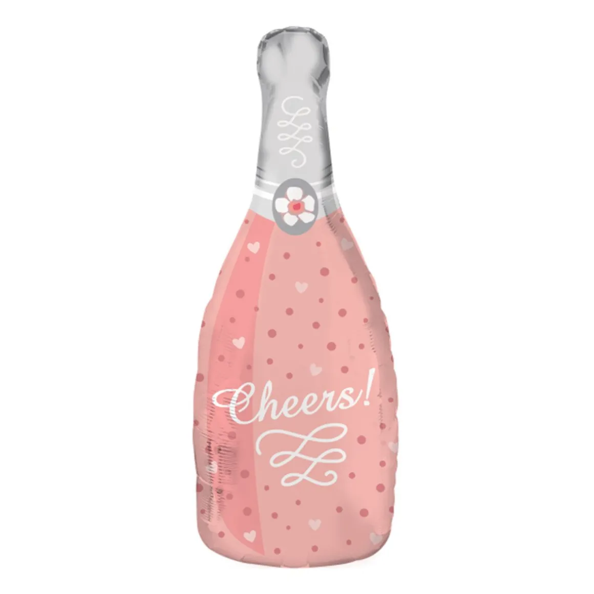Folieballong, rosé gold sparkling wine bottle 29x70 cm