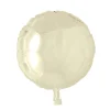 Folieballong, rund elfenben 45 cm