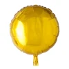 Folieballong, rund guld 45 cm