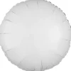 Folieballong, rund metallic vit 43 cm