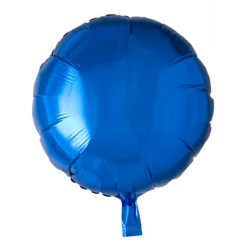 Folieballong, rund mörkblå 45 cm