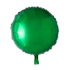 Folieballong, rund mörkgrön 45 cm