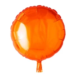 Folieballong, rund orange 45 cm