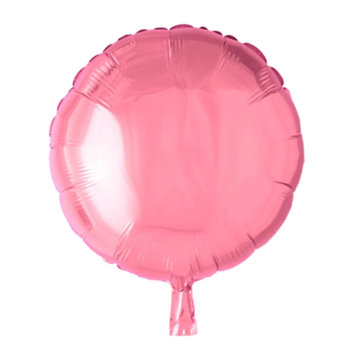 Folieballong, rund rosa 45 cm