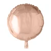 Folieballong, rund rosé 45 cm
