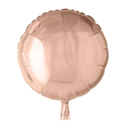 Folieballong, rund rosé 45 cm