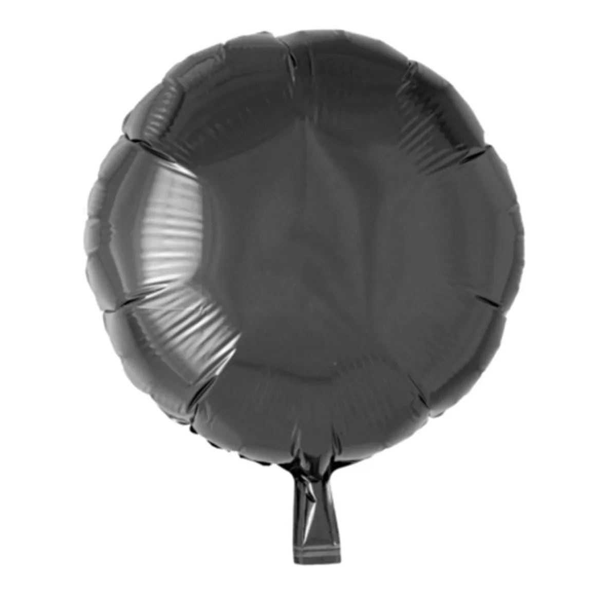 Folieballong, rund svart 45 cm