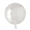 Folieballong, rund vit 45 cm