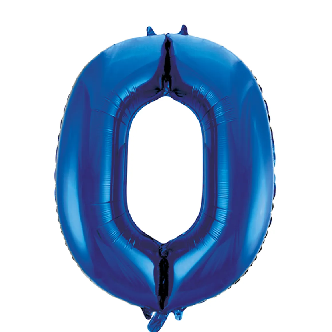 Folieballong, siffra 0 blå 86 cm