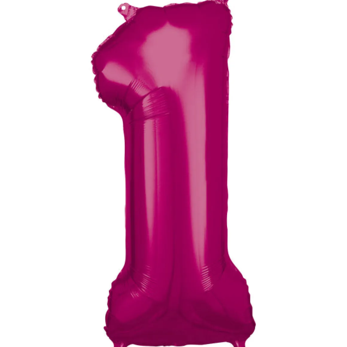 Folieballong, siffra 1 rosa 86 cm
