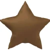 Folieballong, stjärna chocolate brown 45 cm