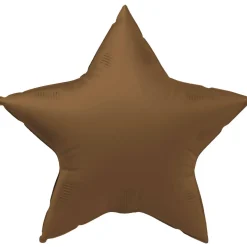 Folieballong, stjärna chocolate brown 45 cm