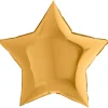 Folieballong, stjärna guld 91 cm