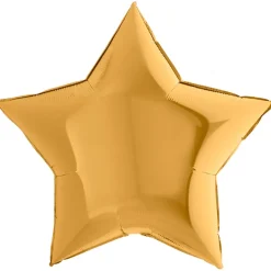 Folieballong, stjärna guld 91 cm